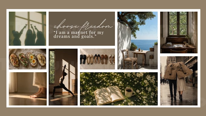 create a beautiful and personalized vision board