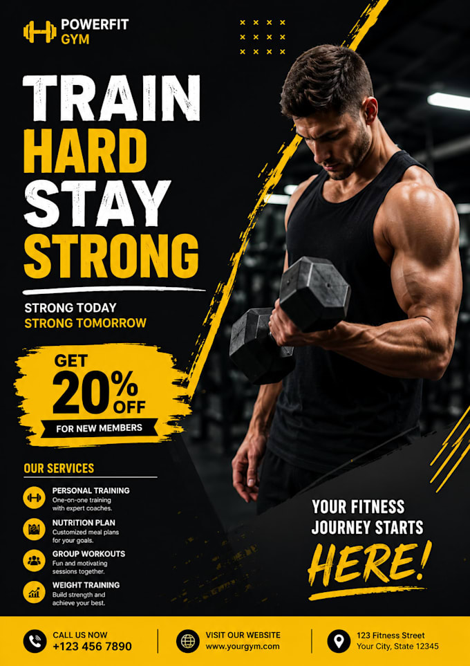 create modern flyer design for your business