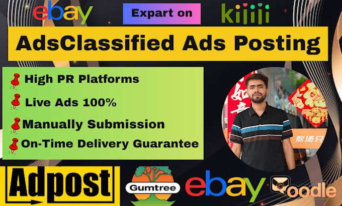 do 150 classified ads posting manually in canada ,UK,USA