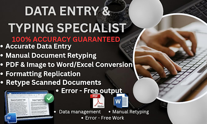 professional data entry and virtual assistant tasks