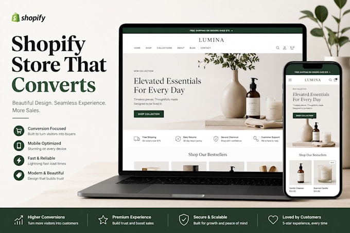 design a professional shopify store