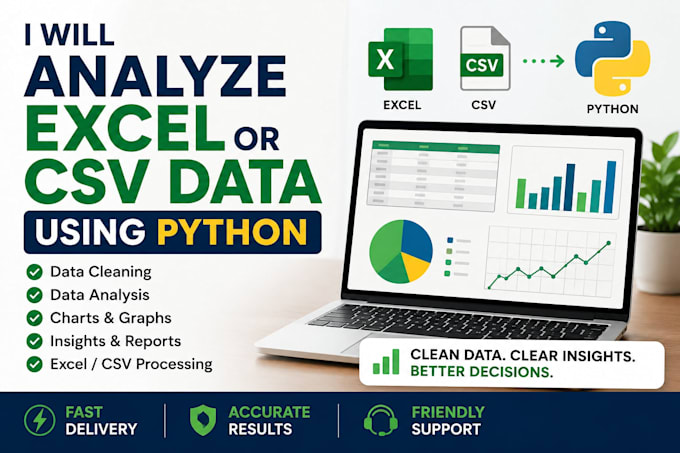 analyze excel or CSV data using python