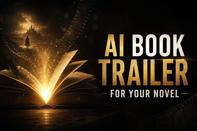create a professional ai book trailer for your novel