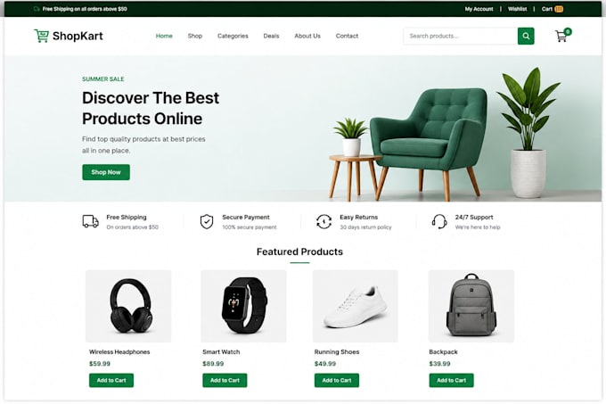 create a responsive website using HTML CSS and javascript