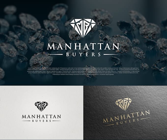 custom gemstone diamond logo design for companies