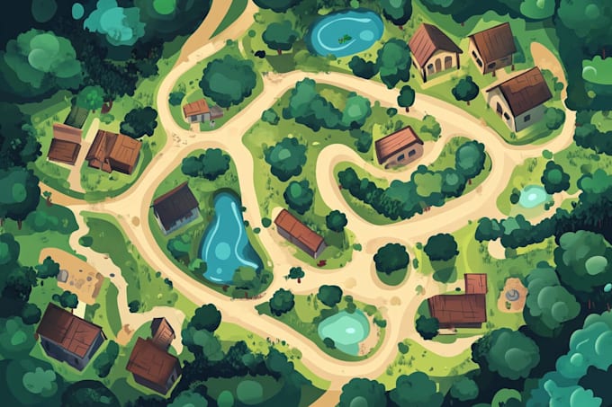 draw vector map in illustrator