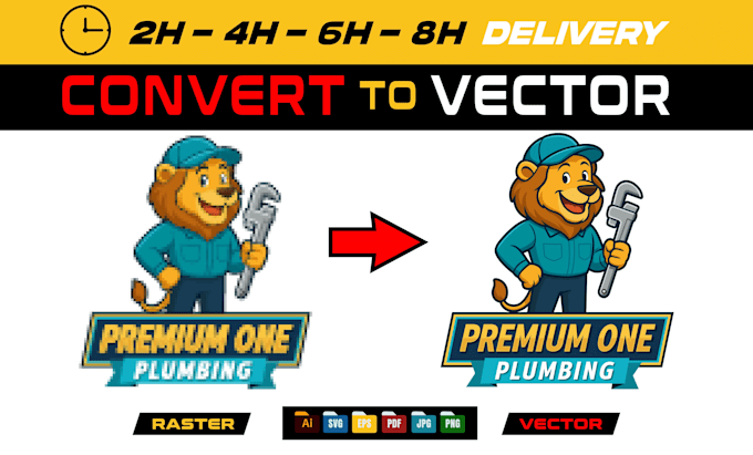 vector tracing, convert logo to vector and vectorize image