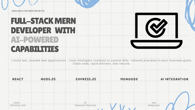 create fast, responsive mern full stack website,apps