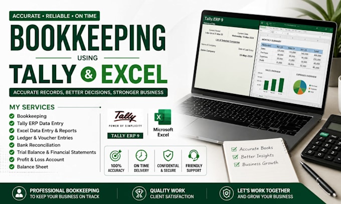 book keeping using tally and excel