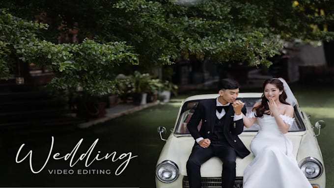 cinematic wedding video editing and wedding highlight
