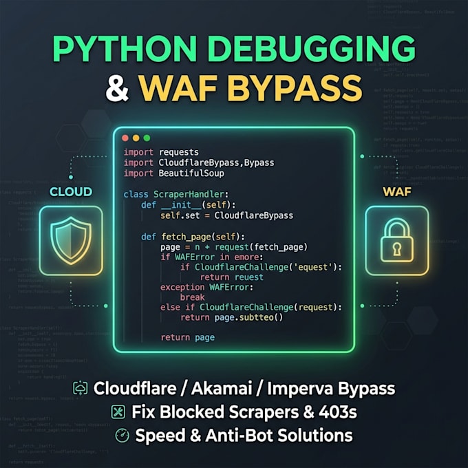 debug optimize and fix your python web scraper or script