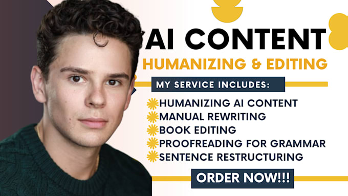 edit and humanize ai generated novel or book proofreading, rewrite, ai article