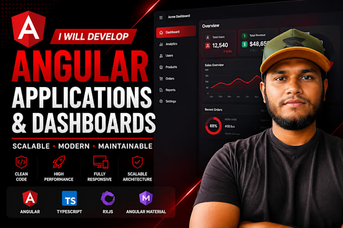 develop scalable angular applications and dashboards