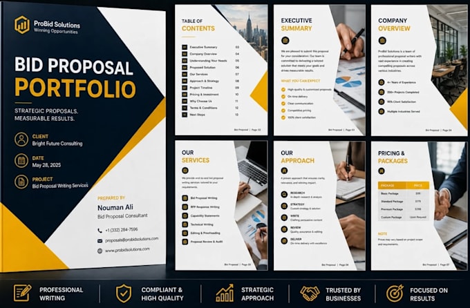 write winning bid proposals, rfp responses and tender