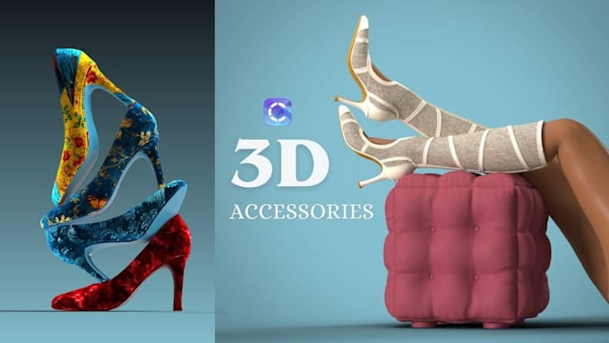 create luxury fashion accessories and realistic 3d renders