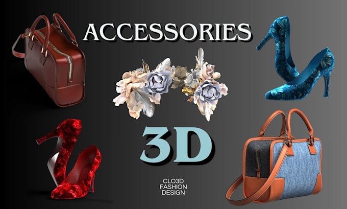 create luxury fashion accessories and realistic 3d renders