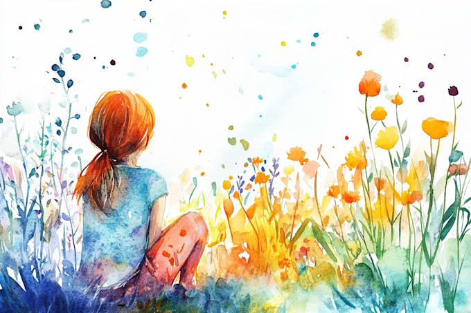 do a watercolor illustration