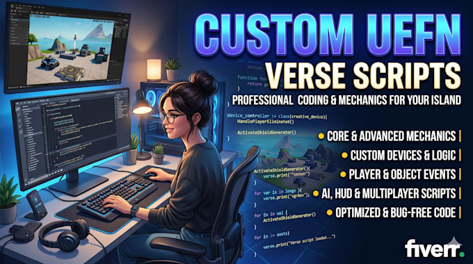 code custom fortnite verse scripts and 100 plus uefn mechanics