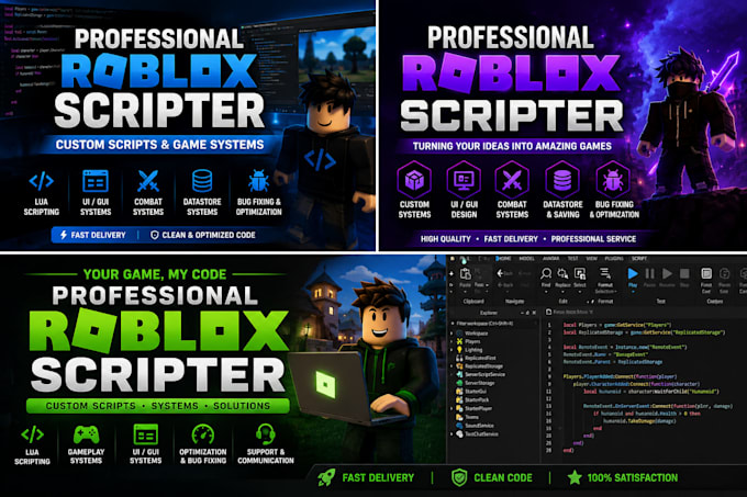 script custom systems, fix bug for your roblox game with lua scripting
