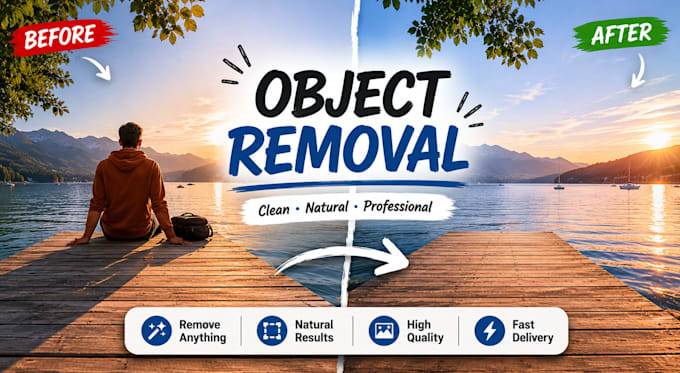 remove unwanted objects or people from your photos