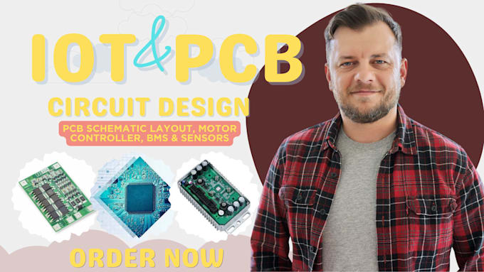 design iot pcb schematic layout, bms, motor controller and reverse engineer pcb