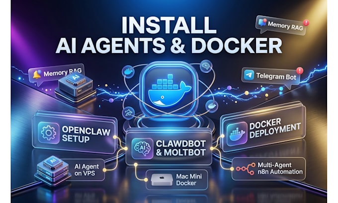 install setup rag openclaw clawdbot moltbot ai agent on vps mac mini docker