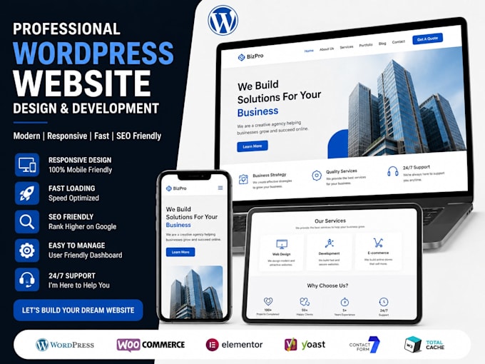 create a professional business website