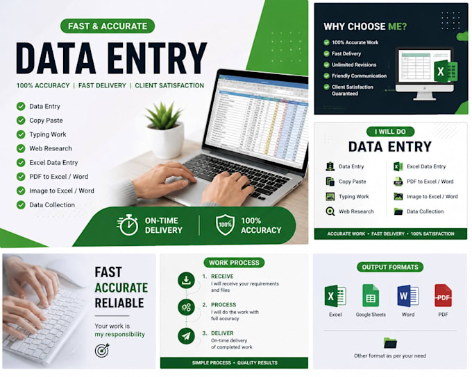 do fast and accurate data entry copy paste and retyping work