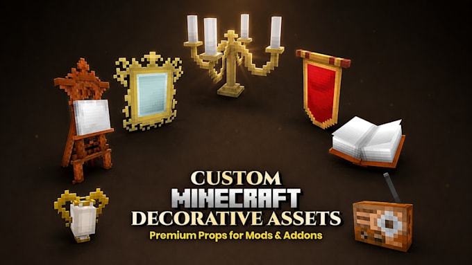 create custom minecraft decorative assets