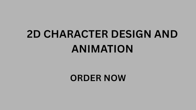 do 2d character design