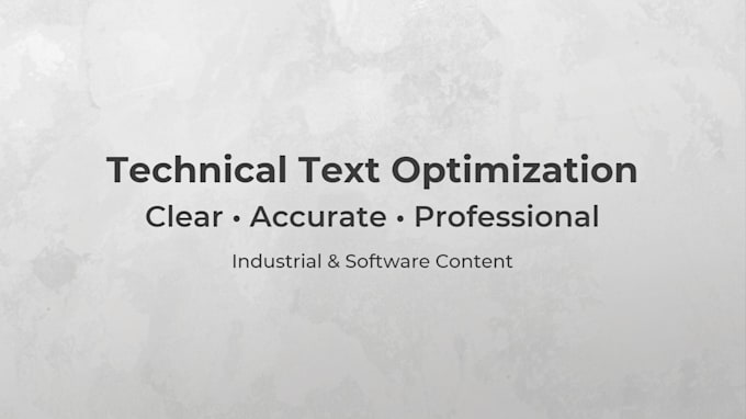 rewrite and optimize your technical content