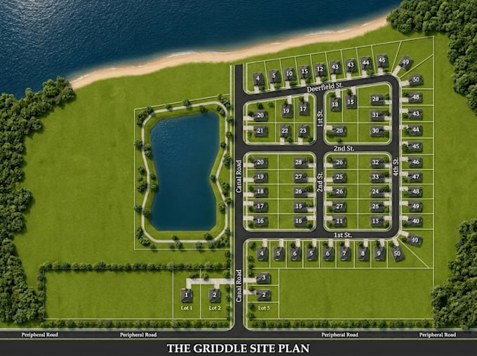 design subdivision layout and land development site plan