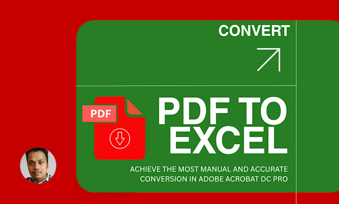convert PDF to excel or scanned document into excel accurately editable