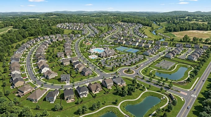 create subdivision, survey plan, grading plan and construction layout