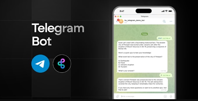 develop ai telegram bot with automation and openai
