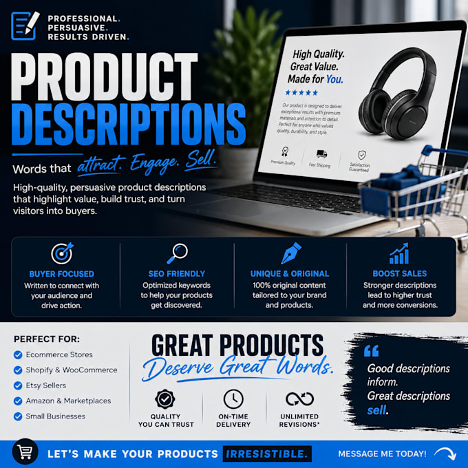 write polished product descriptions