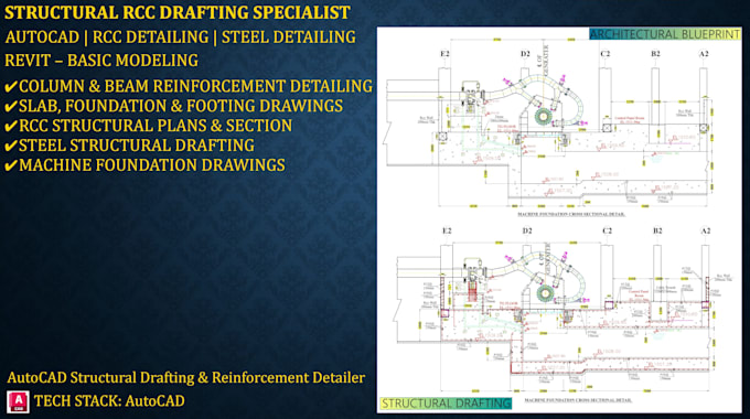 do professional structural drafting in autocad