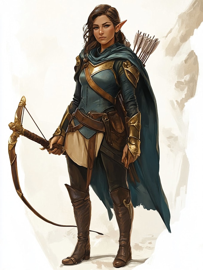 fantasy dnd character illustration