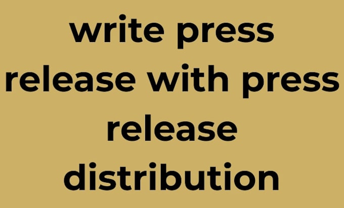 write press release with press release distribution
