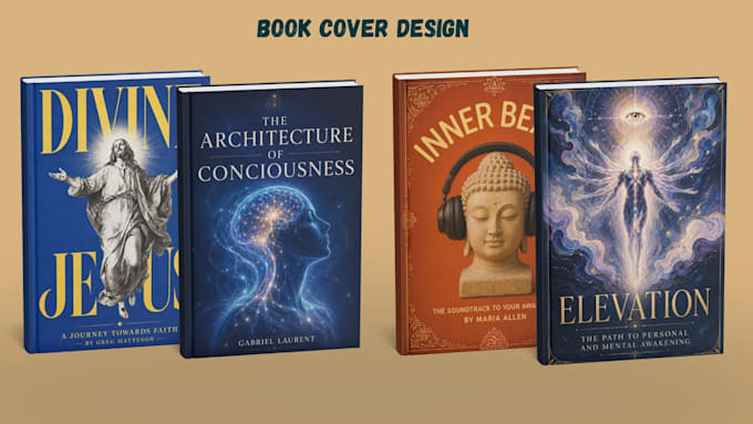 do a creative book cover design, book illustration for you