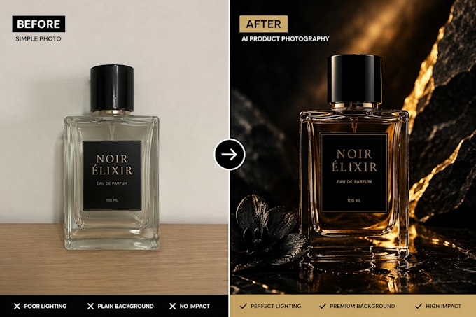 create luxury ai product ads and product photography for brands