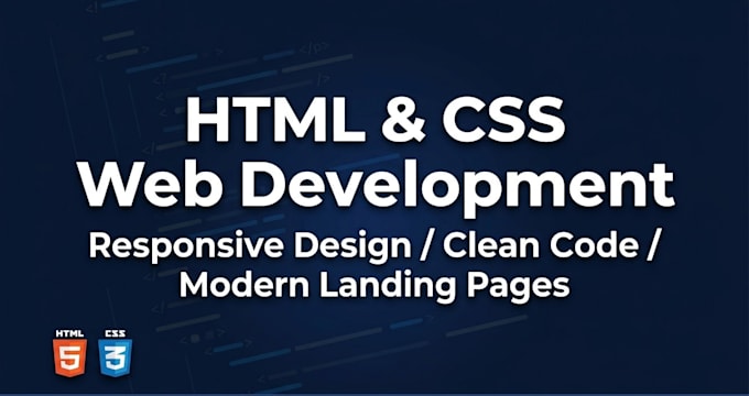 design a modern HTML CSS website or landing page