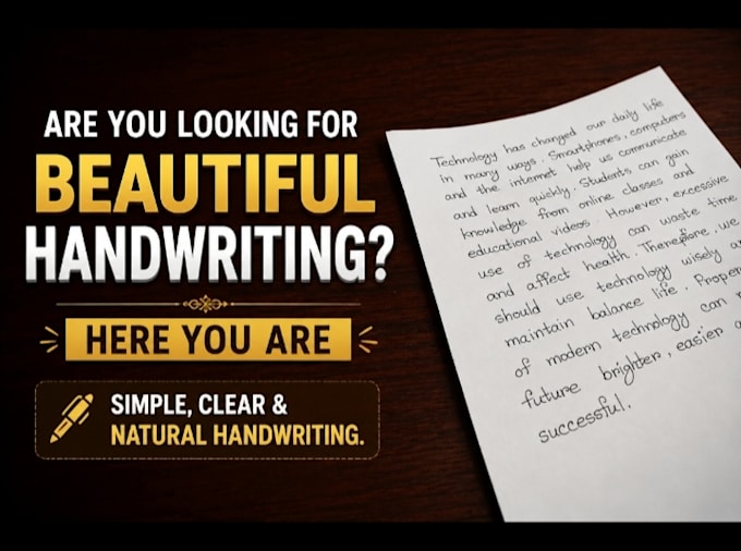 do clean and natural handwritten works