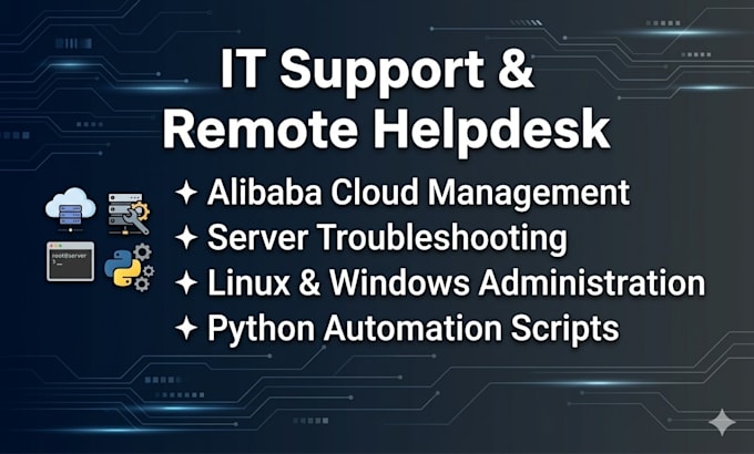 be your expert IT support and alibaba cloud engineer