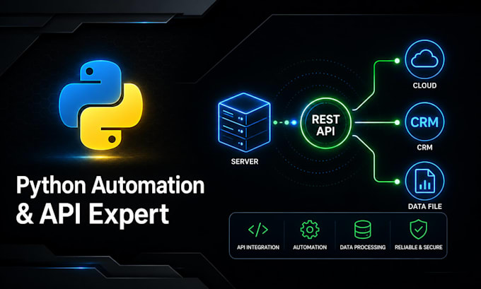 be your custom python automation and api integration expert