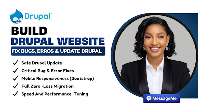 develop custom drupal website, module, theme and API