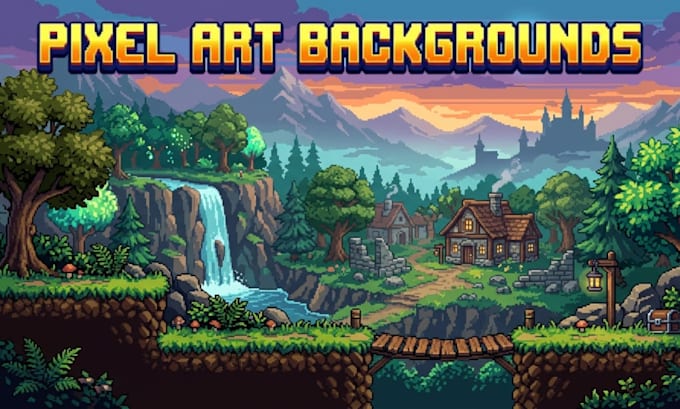 Create stunning pixel art game backgrounds and parallax layers for your ...