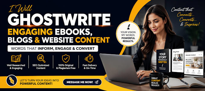 ghostwrite engaging ebooks, blogs, and website content