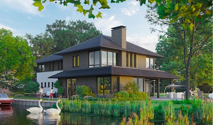 create architectural walkthrough and realistic 3d animation