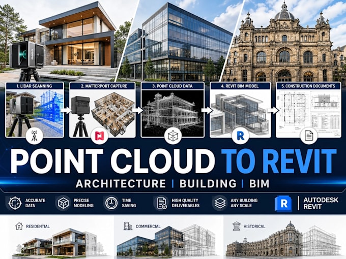 convert point cloud scan to bim lod 300 revit 3d model bim architecture modeling